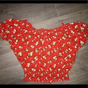 Forever 21 women’s off the shoulder crop top